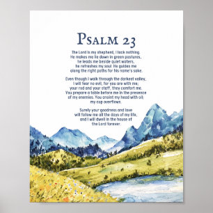 Poster Salmo 23 NTLH O Senhor é o meu pastor