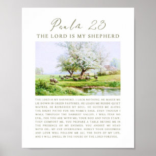 Poster Salmo 23 NVI O Senhor é o Meu Pastor