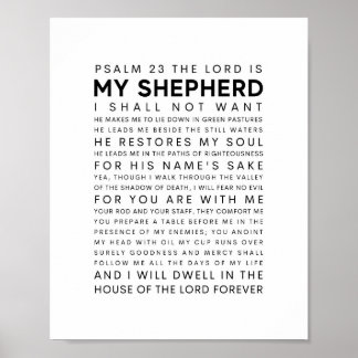 Poster Salmo 23 O Senhor é meu Pastor