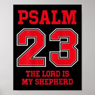 Poster Salmo 23 O Senhor É Meu Pastor, Design De Volta