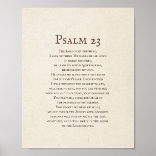 Poster Salmo 23 O Senhor é o meu Pastor