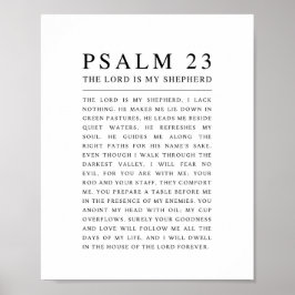Poster Salmo 23 O Senhor é o meu Pastor