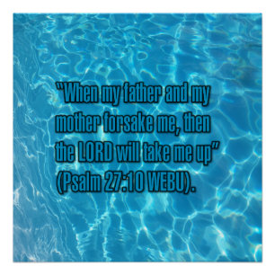 Póster Salmo 27:10 WEBU