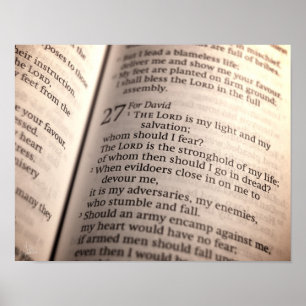 Poster Salmo 27 [impressão]