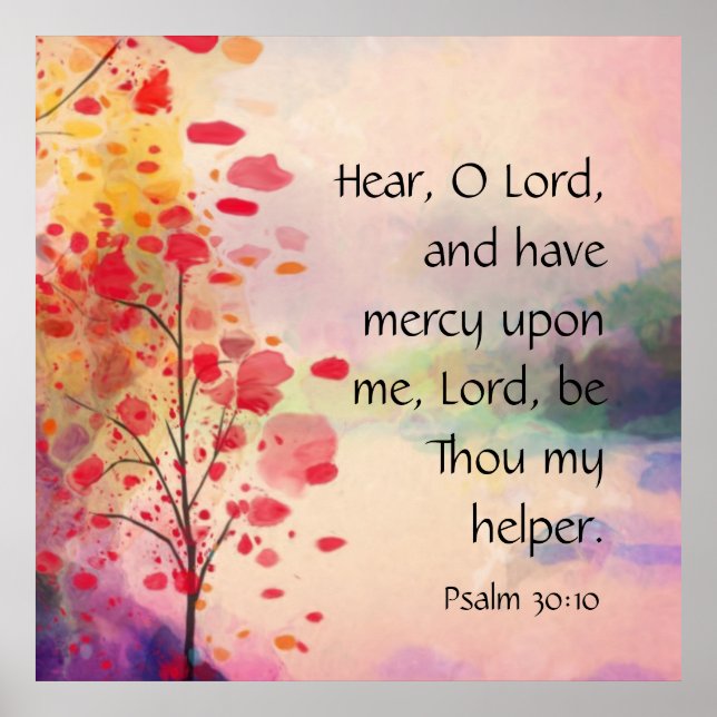 Poster Salmo 30:10 (Frente)