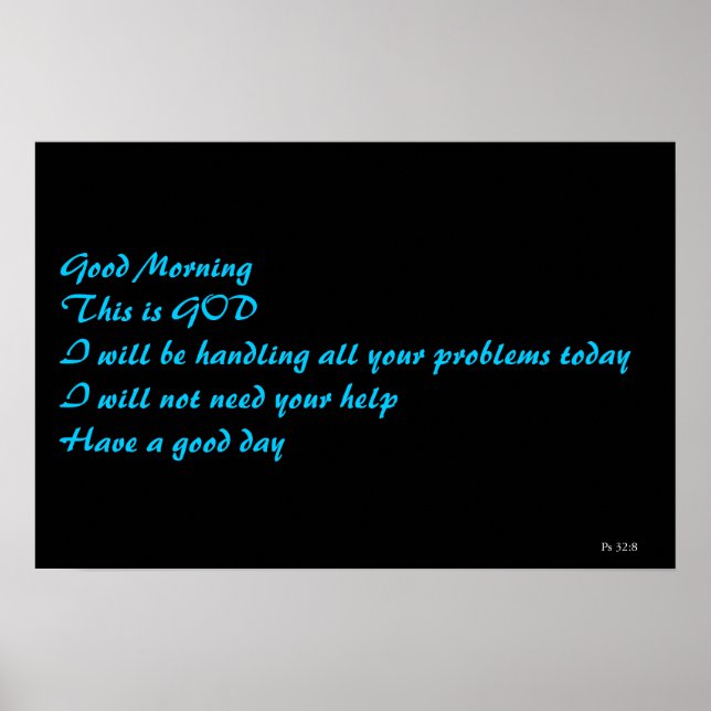 Poster Salmo 32:8 (Frente)