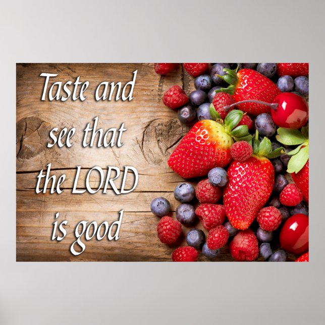 Póster Salmo 34:8 (Frente)