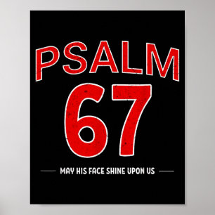 Poster Salmo 67 Que Seu Rosto Brilhe Sobre Nós Fé Cristã