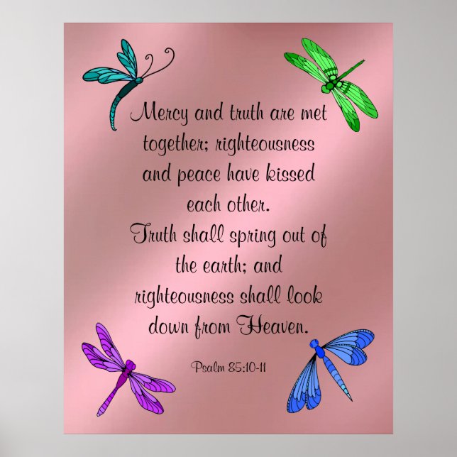 Poster Salmo 85:10-11 (Frente)