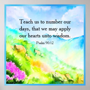 Poster Salmo 90:12