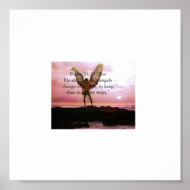 Póster Salmo 91:11... (Frente)