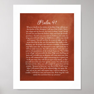 Poster Salmo 91 para Proteção