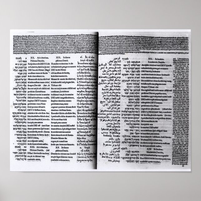 Póster Salmo de David: Octaplums Psalterim, 1516 (Frente)