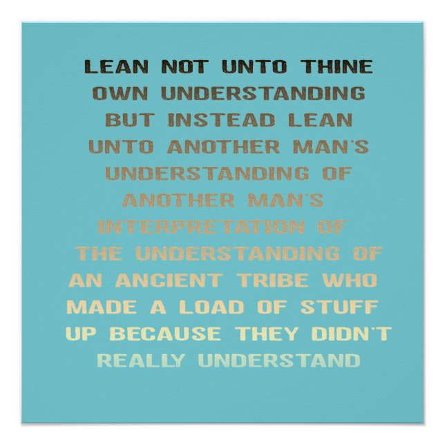 Póster Salmo Sarcástico (Frente)