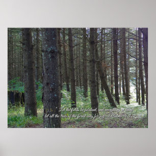 Poster Salms 96:12 Inspiracional