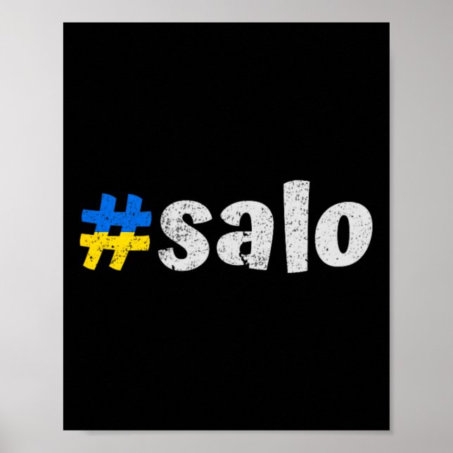 Poster Salo Ucraniano Engraçado Prato Comida Tradicional  (Frente)