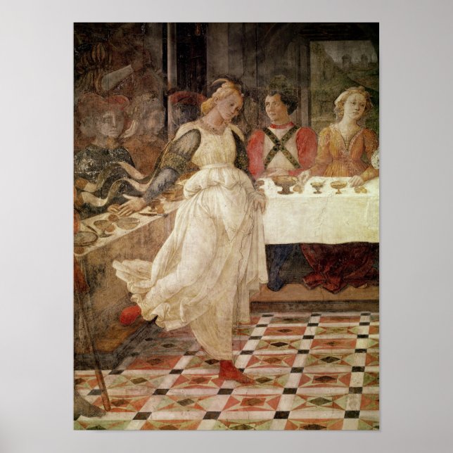 Póster Salomão dançando no Banquete de Herod (Frente)
