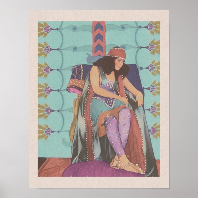 Poster Salomé (1918) - A Rapariga Dançante (Frente)