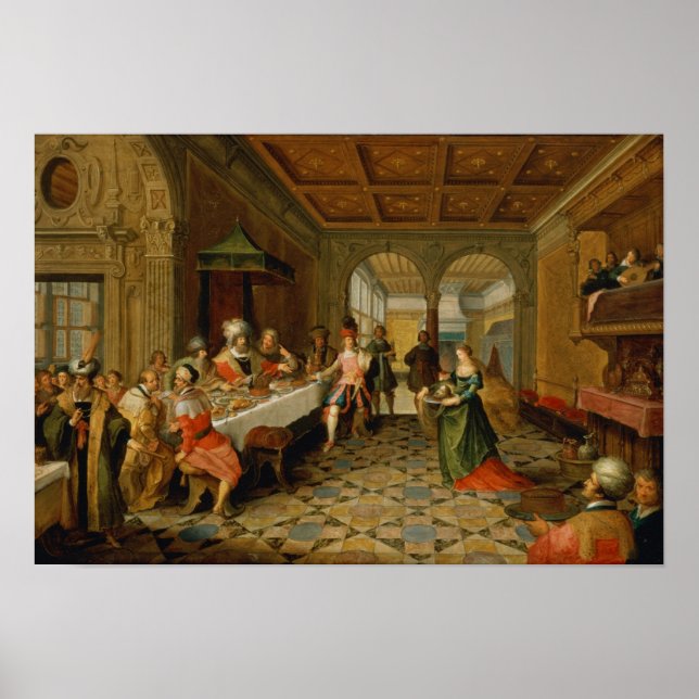 Póster Salomé Apresentando a Cabeça de Rua. (Frente)