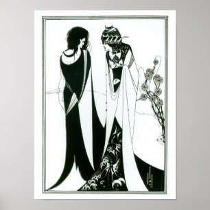 Póster Salome com sua mãe, Herodias, 1894 (litho) (b