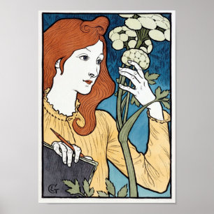 Póster Salon des Cent, 1894 Art Nouveau por Eugene Grasse
