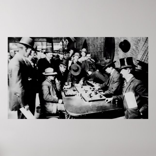 Poster SALOON DE ORIENTE DE FARO GAME c. 1900 - ARIZONA (Frente)