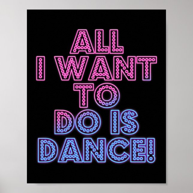 Poster Salsa Dancers Dançando Dançarinos Tudo Que Eu Quer (Frente)