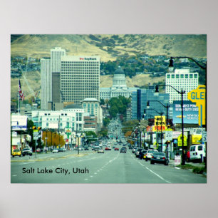 Poster Salt Lake City - Rua Estatal