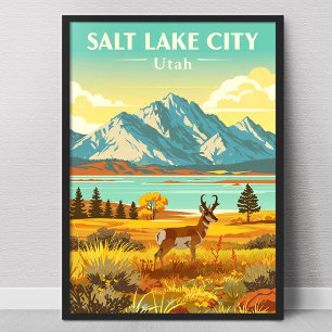 Poster Salt Lake City Utah Antigo