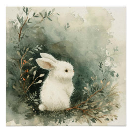 Póster Saltadores Alegres: Um Coelho Cheio de Caprichos