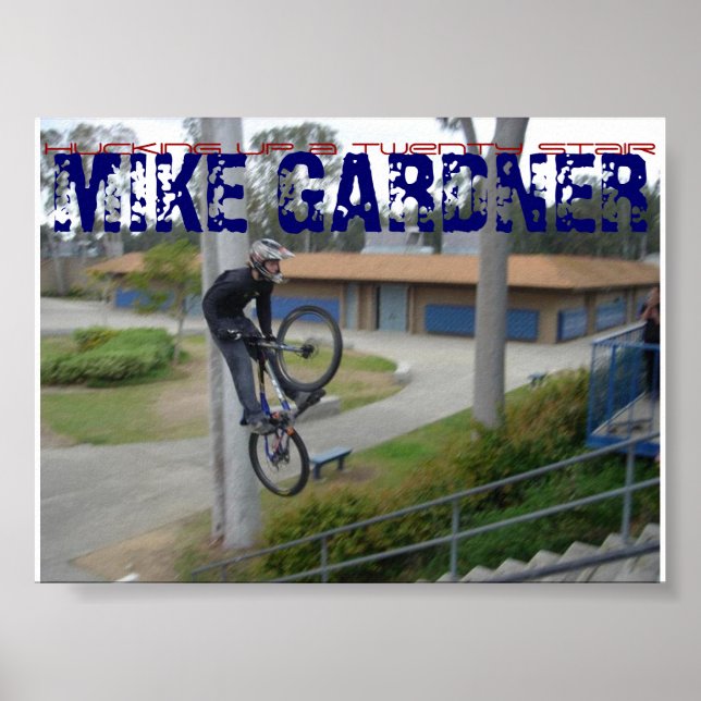 Poster saltando 20 escadas (Frente)