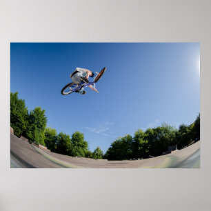 Póster Salto alto de BMX
