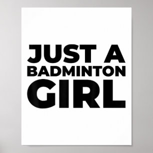 Poster Salto da Equipe de Badminton Shuttle - Apenas Um B