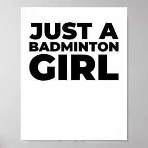 Poster Salto da Equipe de Badminton Shuttle - Apenas Um B