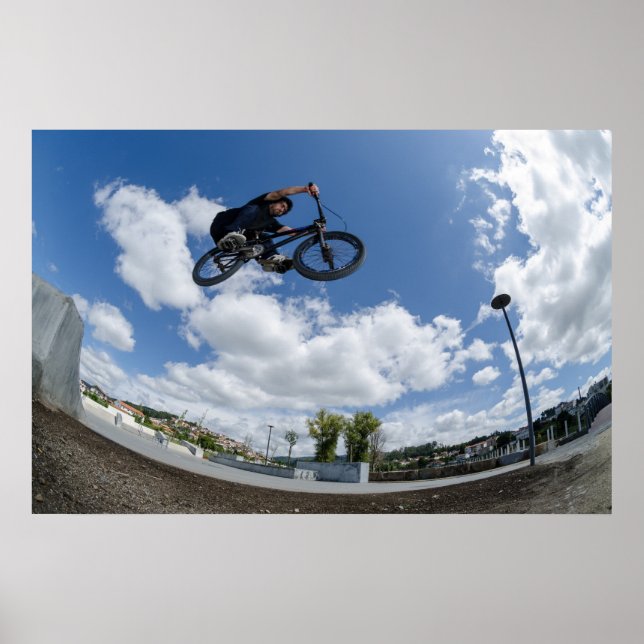 Poster Salto de ar grande Bmx (Frente)