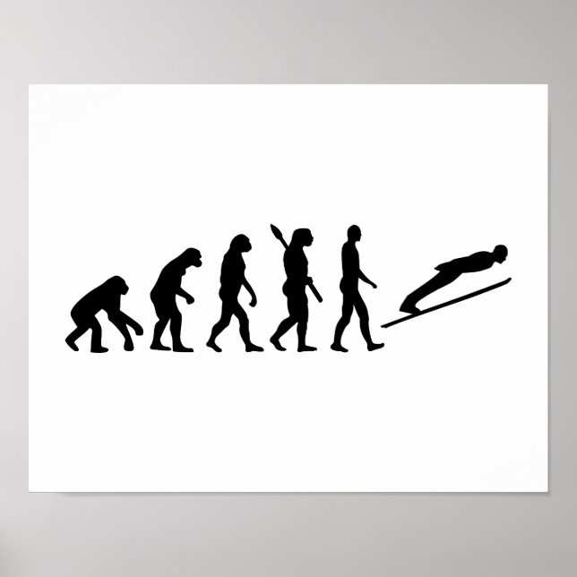 Poster Salto de esqui evolutivo (Frente)