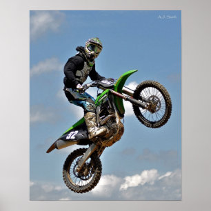 Póster Salto do motocross