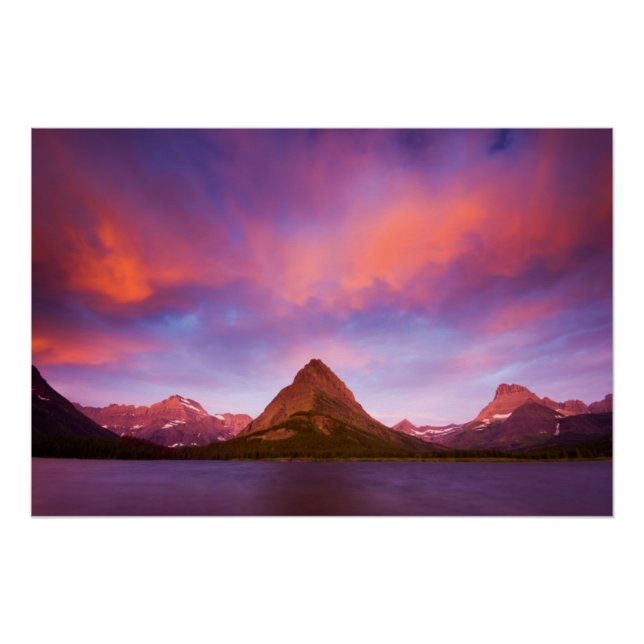 Póster Salto do Sol em Glacier (Frente)