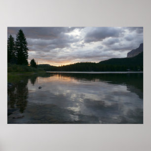 Poster Salto do Sol no Lago Swiftcurrent II