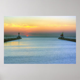 Póster Salto do Sol sobre o Canal