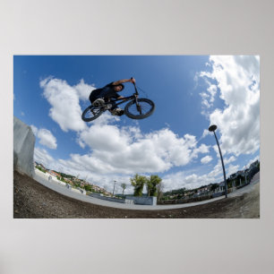 Poster Salto grande do ar de Bmx