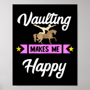 Poster Salto Me Faz Feliz Cavalo Equestre Equestre