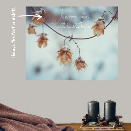 Poster Saltos Secos Garland no Fundo de Neve