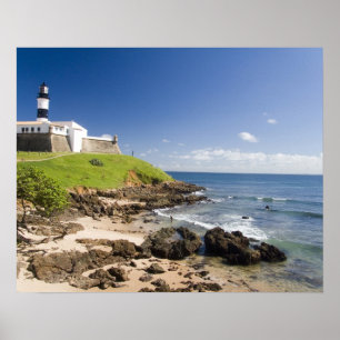 Póster Salvador, Brasil. Porto da Barra e o