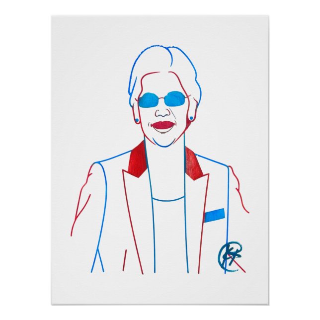 Póster Salvador da Educação Elizabeth Warren Poster (Frente)