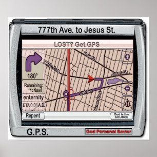 Póster Salvador pessoal do deus de GPS