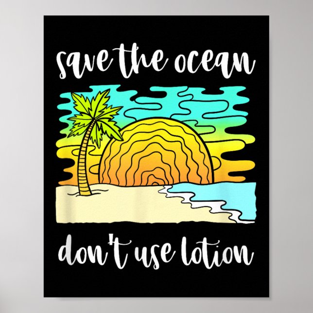 Poster Salvaguardar A Proteção Ambiental Dos Oceanos (Frente)