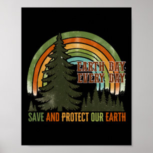 Poster Salvamento Protege a Terra Torna o Dia da Terra So
