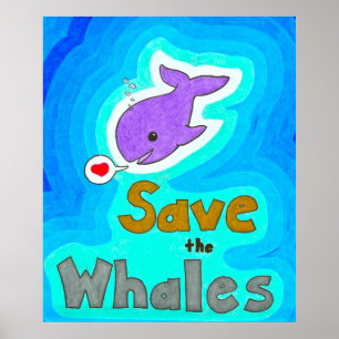Poster Salvar as baleias