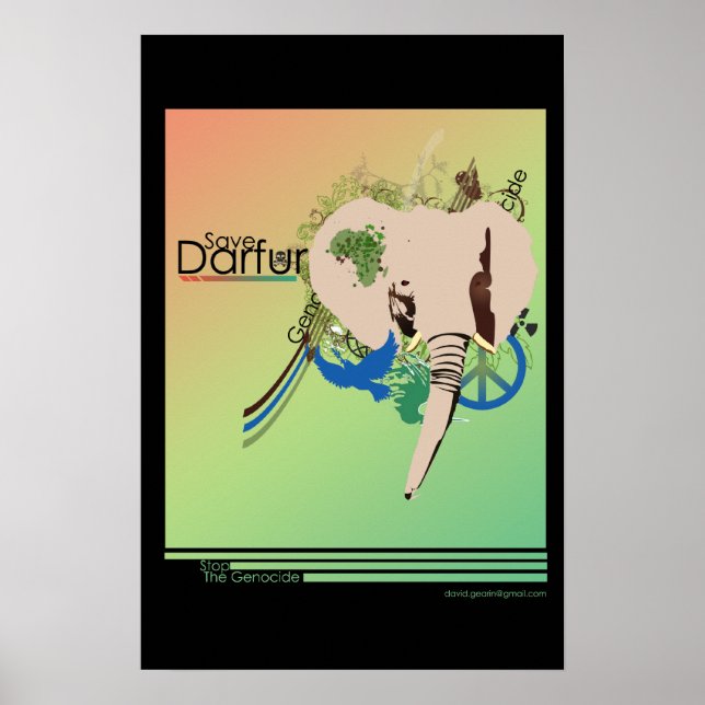 Poster Salvar Darfur (Frente)